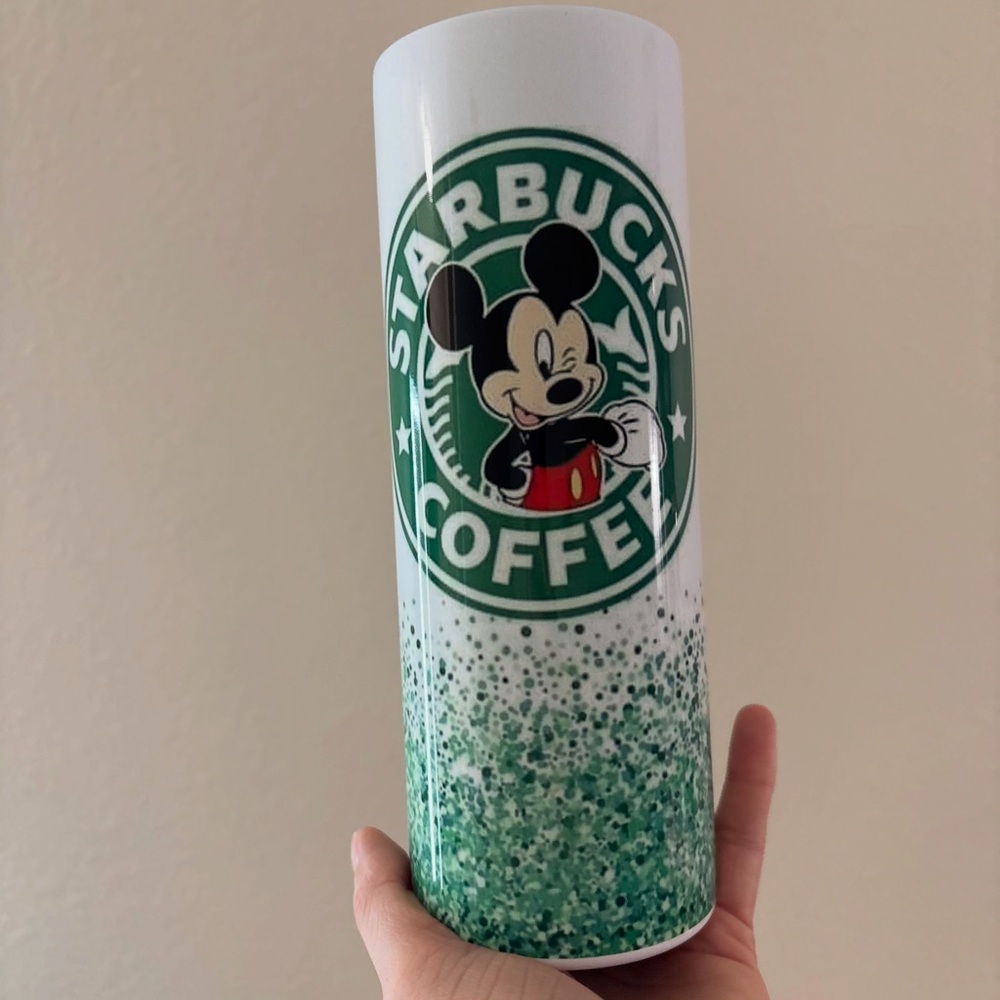 Starbucks Mickey Mouse Tumbler - Green and White